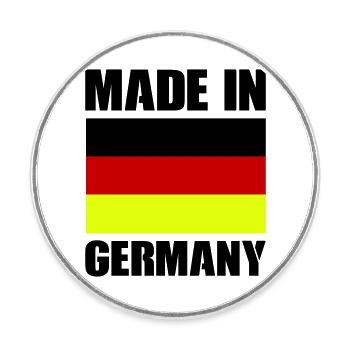 made in germany - Runder Kühlschrankmagnet - Weiß - Vorne