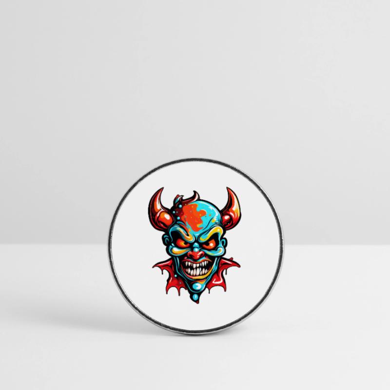 Devil / Hell / Horror / Devilish / Evil Round  fridge magnet