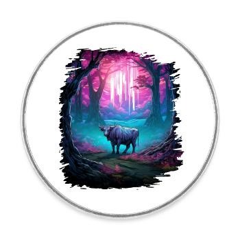 Fellation Humour Tshirt Bratwurst Dictons Drôles - Magnet rond - blanc - Devant