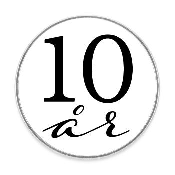 Birthday - Round  fridge magnet - white - Front
