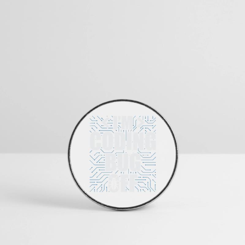 I'm Coding Bug Off It Specialists Software Round  fridge magnet