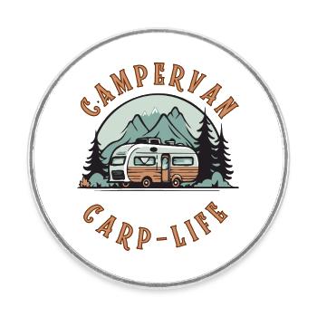 Van life - Runder Kühlschrankmagnet - Weiß - Vorne