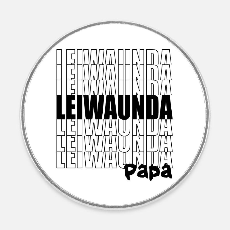 Leiwaunda Dad - Great, Great Dad, Father's Day - Round fridge magnet - white