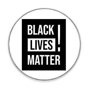Black Lives Matter Shirt Gift - Runder Kühlschrankmagnet - Weiß - Vorne