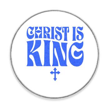 Christian Inspirational Quote - Round  fridge magnet - white - Front