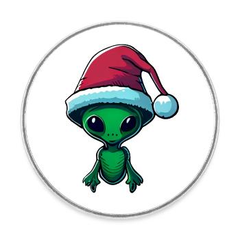 Christmas items, Christmas outfit - Round  fridge magnet - white - Front