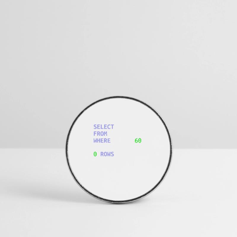 Software-Entwickler SQL Coder Geek Geschenk Runder Kühlschrankmagnet