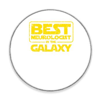 Neurology Doctor Doctor Therapy - Round  fridge magnet - white - Front