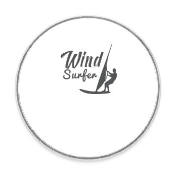 Windsurfen Windsurfing Surfer Geschenk Windsurfer - Runder Kühlschrankmagnet - Weiß - Vorne