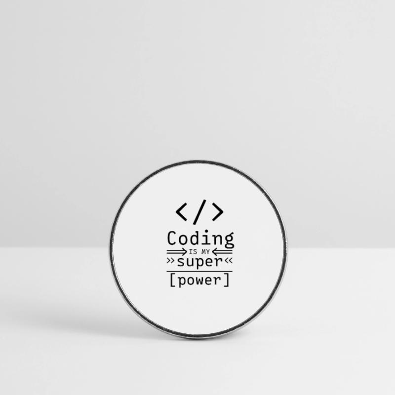 Coding Informatique Software Coder programmeur Magnet rond