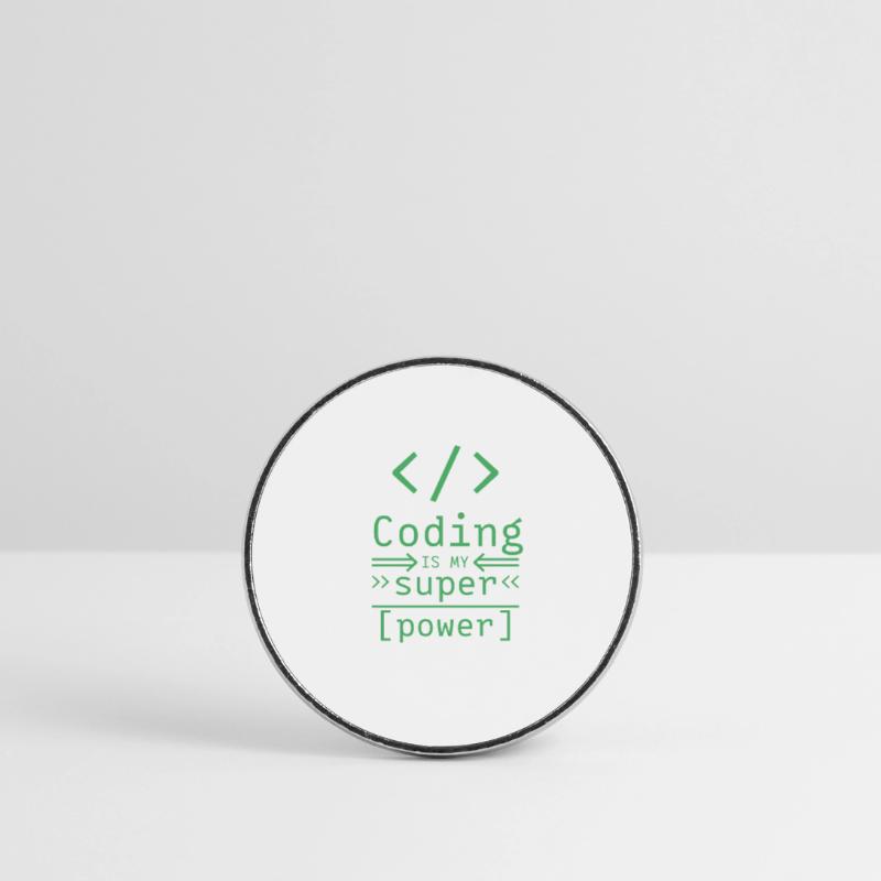 Programmer software Coder codeur Magnet rond