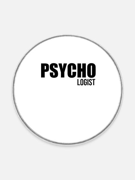 Psychologe Therapie - Runder Kühlschrankmagnet - Weiß
