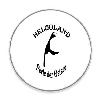Helgoland/Sylt Perle der Ostsee - Runder Kühlschrankmagnet - Weiß - Vorne