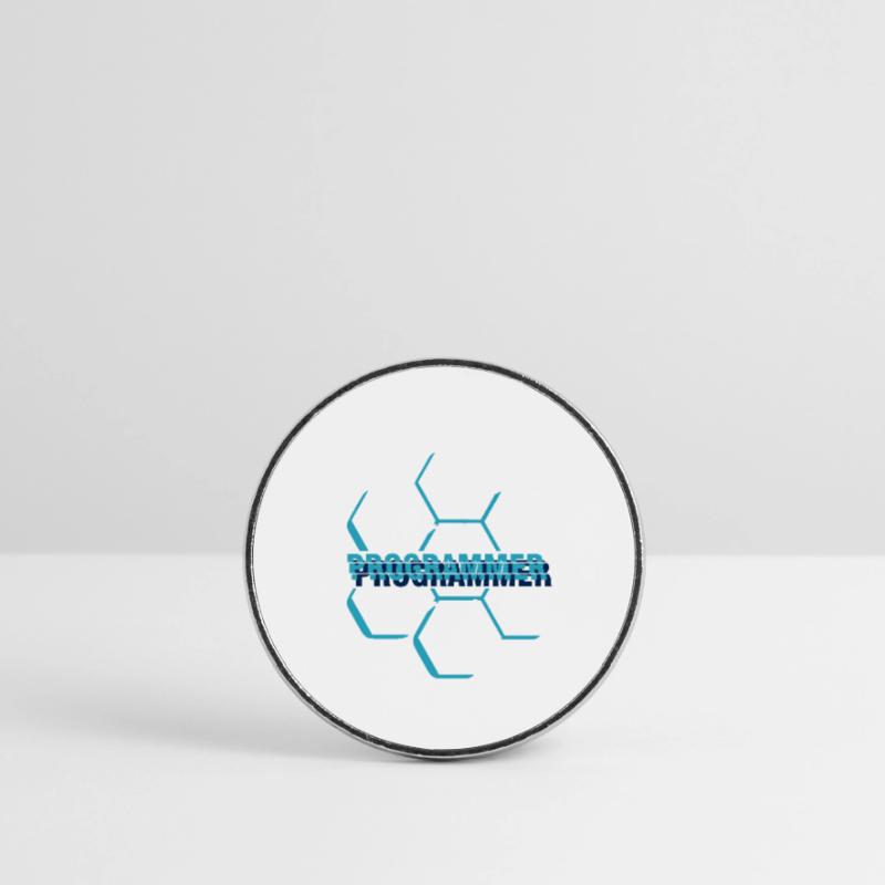 Programmeur informatique - programmeur Magnet rond