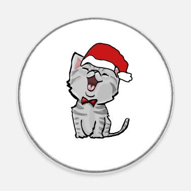 cute christmas cat tomcat christmas cat xmas' Sticker | Spreadshirt