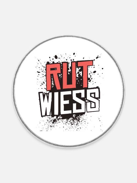 Rut Wiess Köln Karneval - Runder Kühlschrankmagnet - Weiß