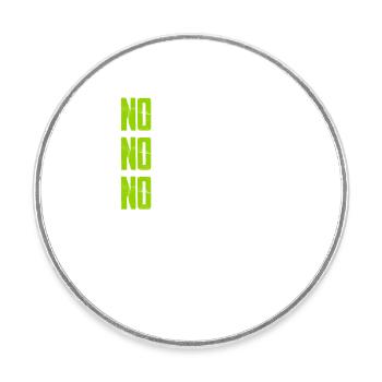 No Farmers - No Food - No Future - Bauer Landwirt - Runder Kühlschrankmagnet - Weiß - Vorne