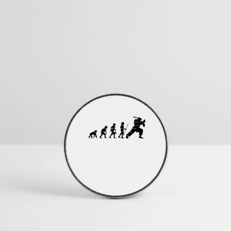 menschliche Evolution oder Hadouk Runder Kühlschrankmagnet