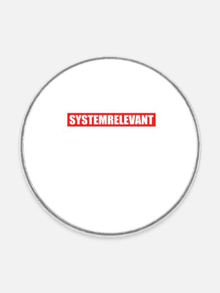 Systemrelevant Krankenschwester Kassiererin Beruf - Runder Kühlschrankmagnet - Weiß