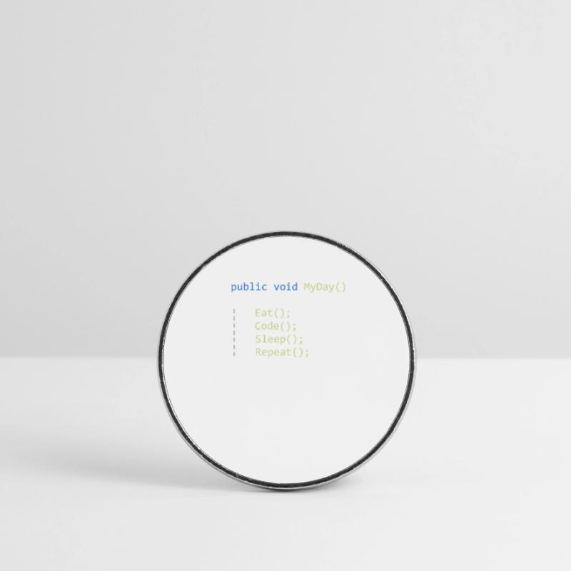 C # Eat Code Sleep Repeat - Programmeur Magnet rond