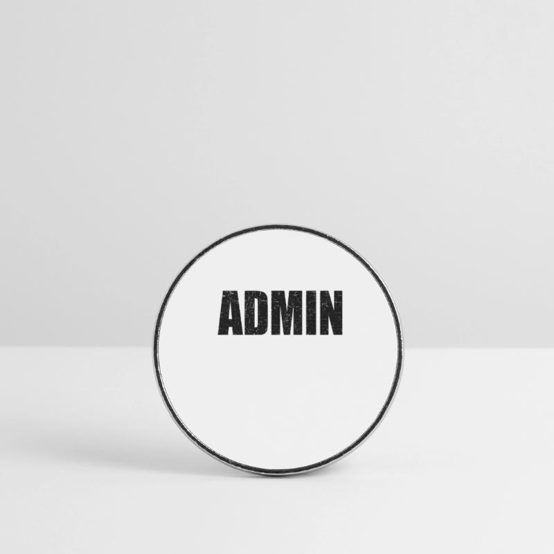 admin Programmierer Linux IT Geschenkidee Runder Kühlschrankmagnet