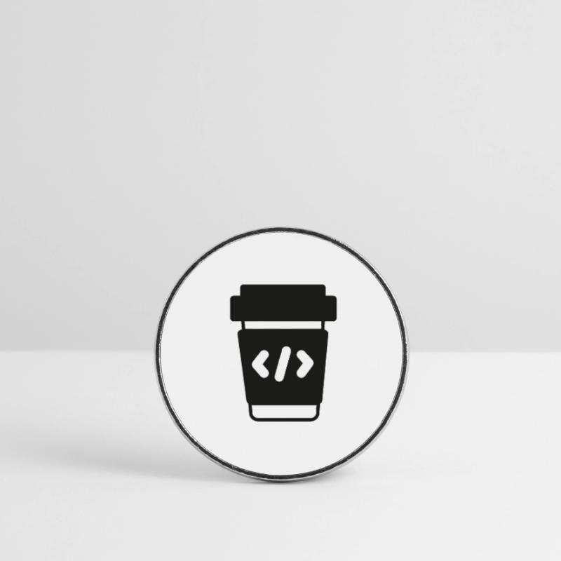 Programmierer Coder Coding Kaffee Runder Kühlschrankmagnet