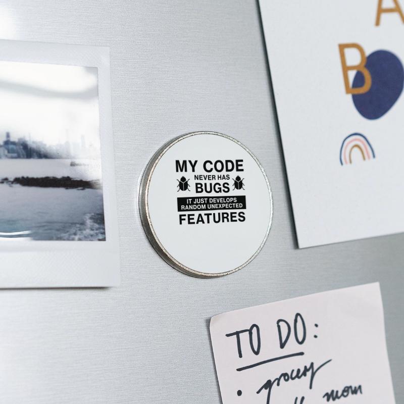 Round  fridge magnet