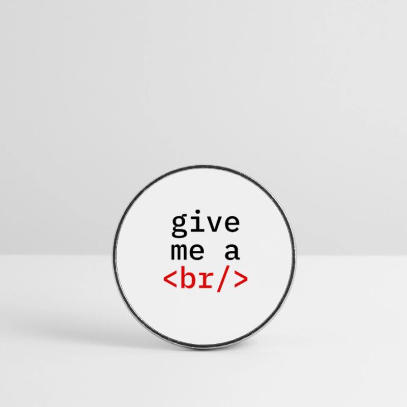 Coder Coding Pause Programmierer Runder Kühlschrankmagnet