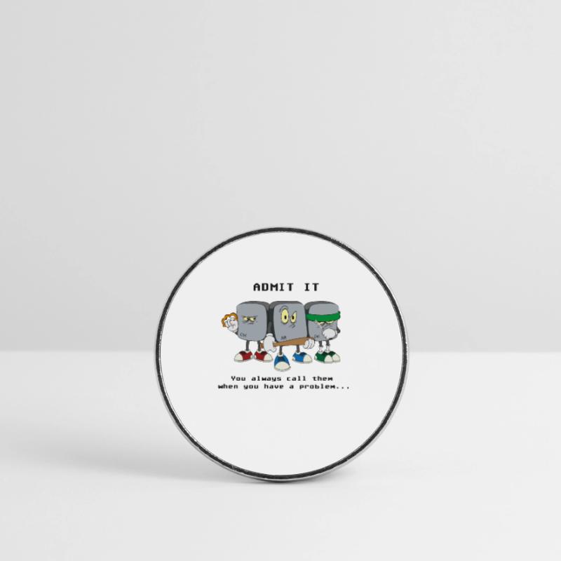 Ctrl Alt Del Computer Computer Scientist Programmer Round  fridge magnet