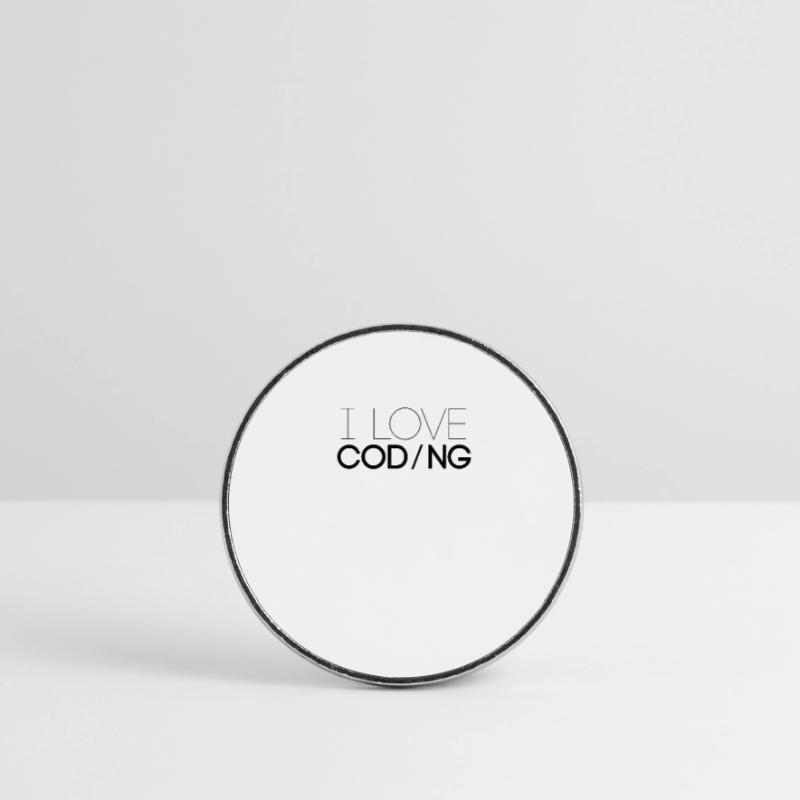 J'aime programmer la profession de code de programmeur Magnet rond