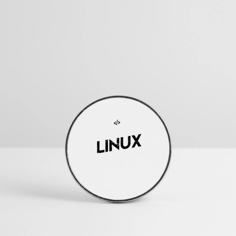 Programmierer Linux Geschenk Open Source Runder Kühlschrankmagnet