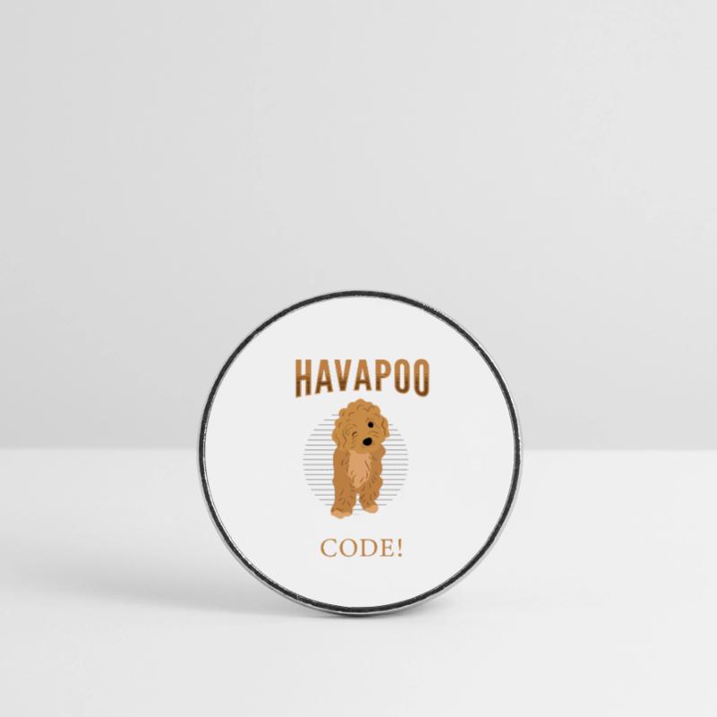 havapoo, havapoo puant métis, havapoo humor, Magnet rond