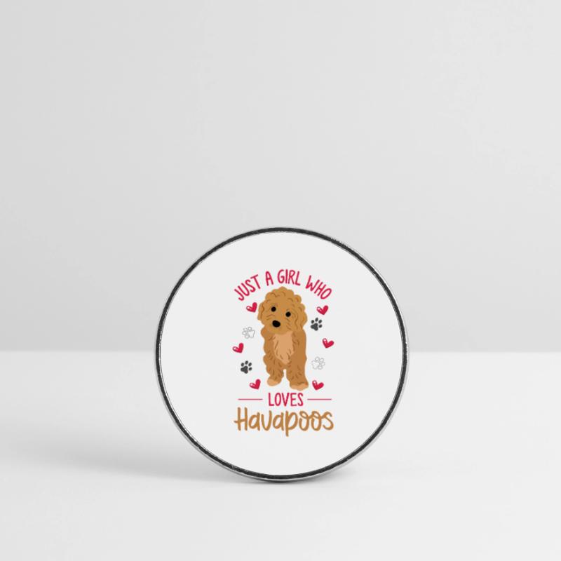 havapoo, havapoo havapoo mother, Havanese, Round  fridge magnet