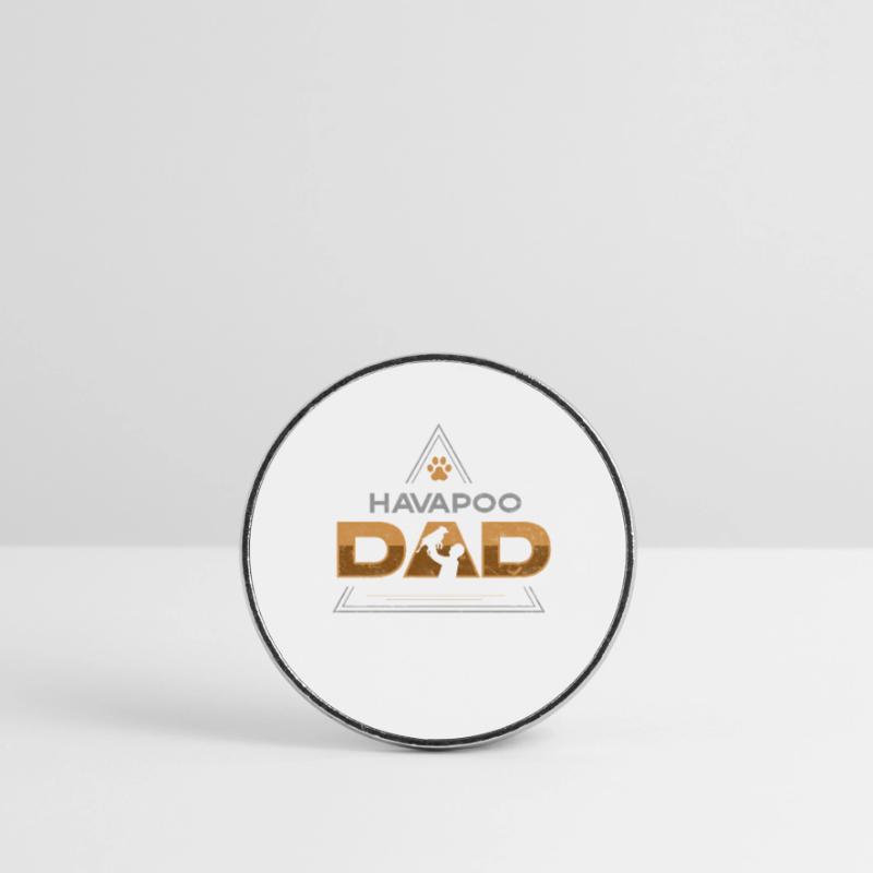 havapoo, havapoo yorkiepoo, havapoo sky, Round  fridge magnet