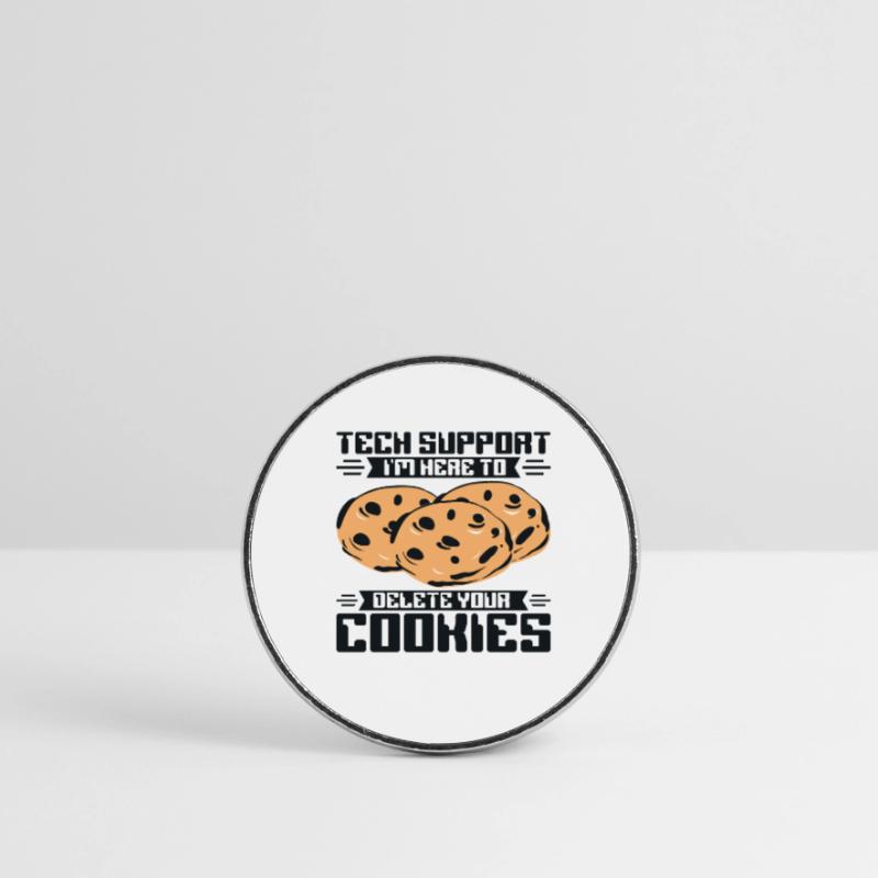 Will Fix Computer For Cookie IT Support Runder Kühlschrankmagnet