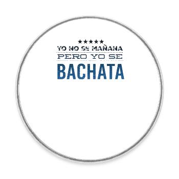 Yo se Bachata Bachata Dance - Round  fridge magnet - white - Front