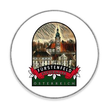 Fürstenfeld Steiermark Österreich Souvenir - Runder Kühlschrankmagnet - Weiß - Vorne