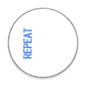 Race'em Break'em Fix'em Repeat Model Car Remote C - Round  fridge magnet - white - Front