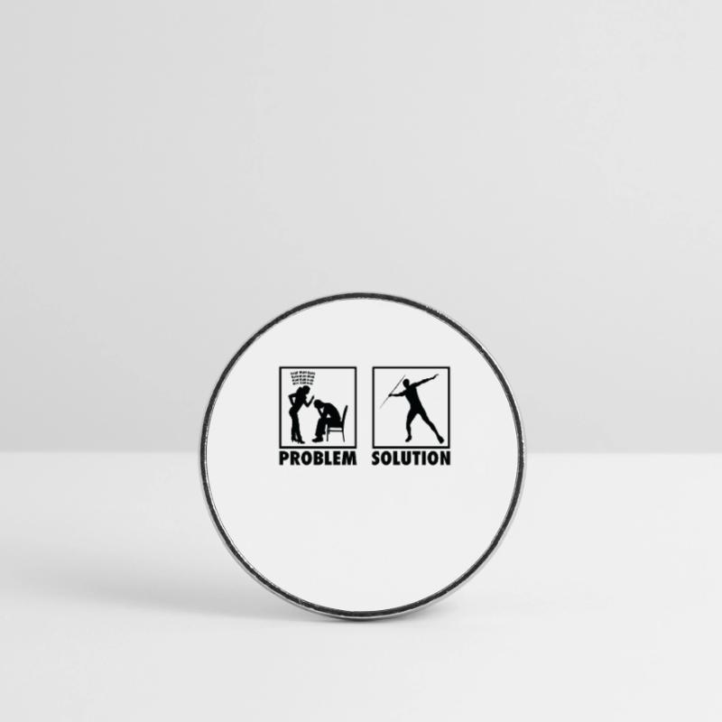 Athletics Athletes Statement Problem Solution. Round  fridge magnet