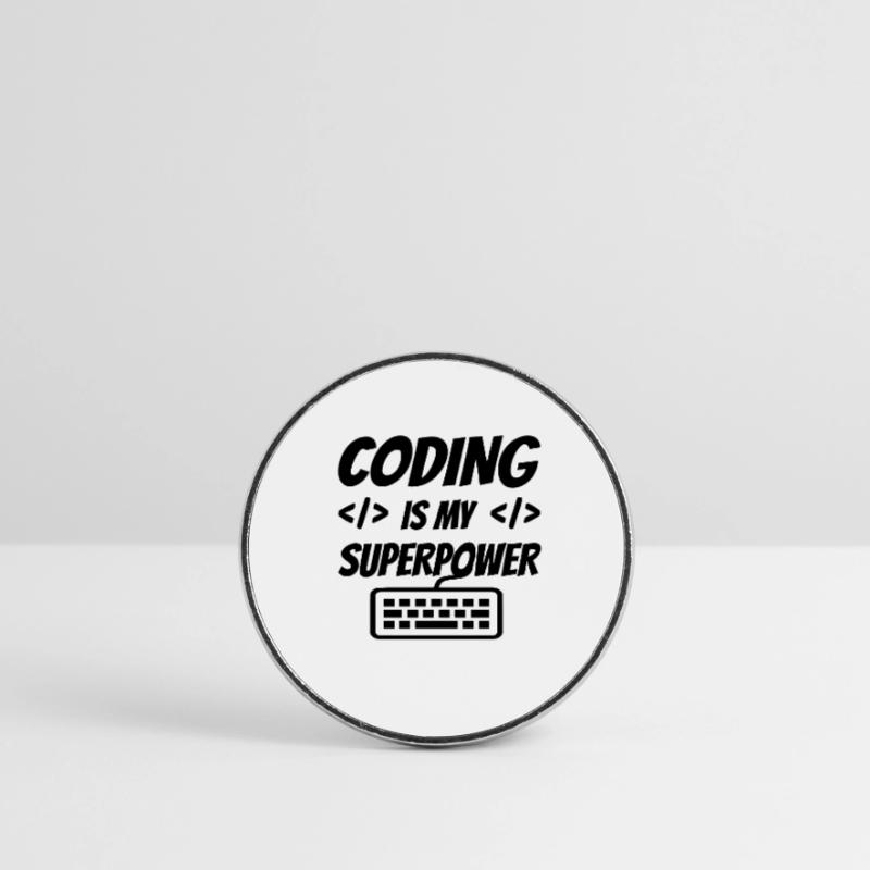 Coding Is My Superpower Programming Coder Computer Runder Kühlschrankmagnet