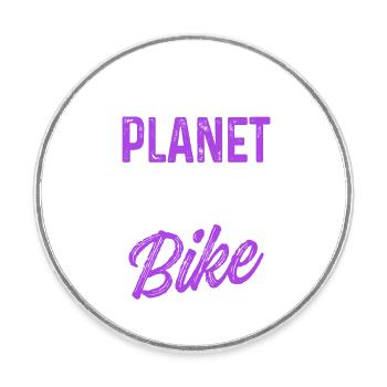 save the planet fahrrad - Runder Kühlschrankmagnet - Weiß - Vorne