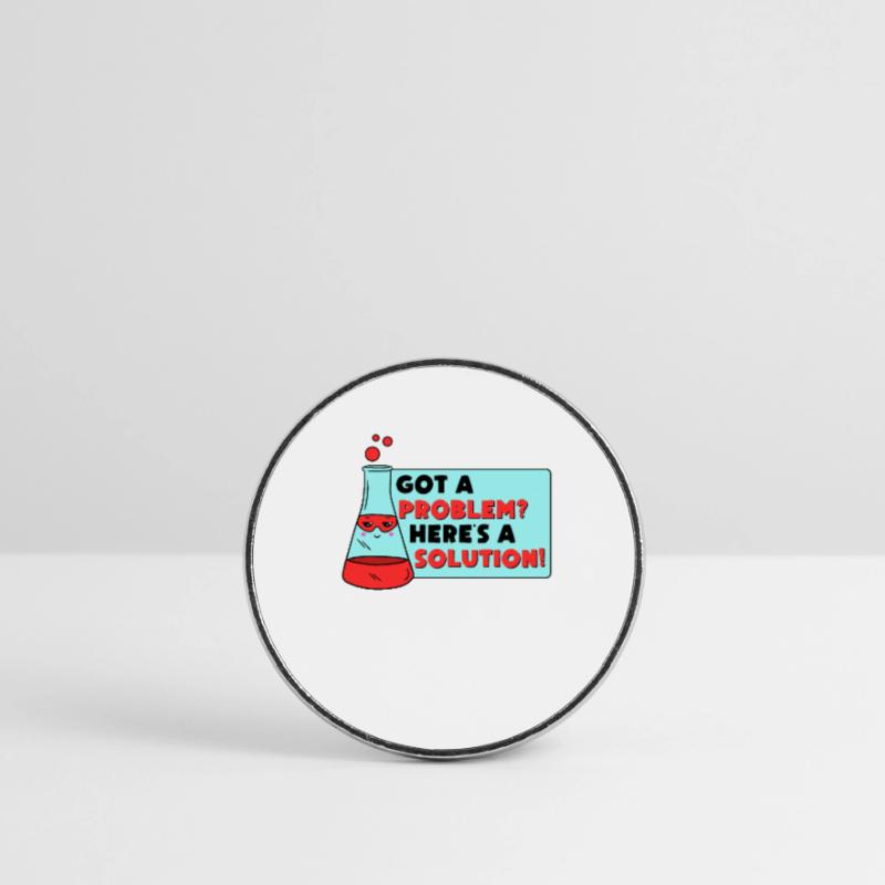 Problem Solution Scientific Solving Science Round  fridge magnet
