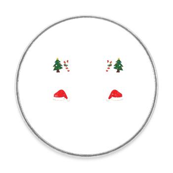 Xmas Christliche Weihnachten Jesus ist der Grund - Runder Kühlschrankmagnet - Weiß - Vorne
