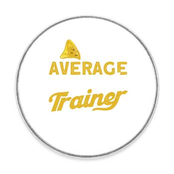 Fitness Workout Motivation Personal Trainer - Round  fridge magnet - white - Front