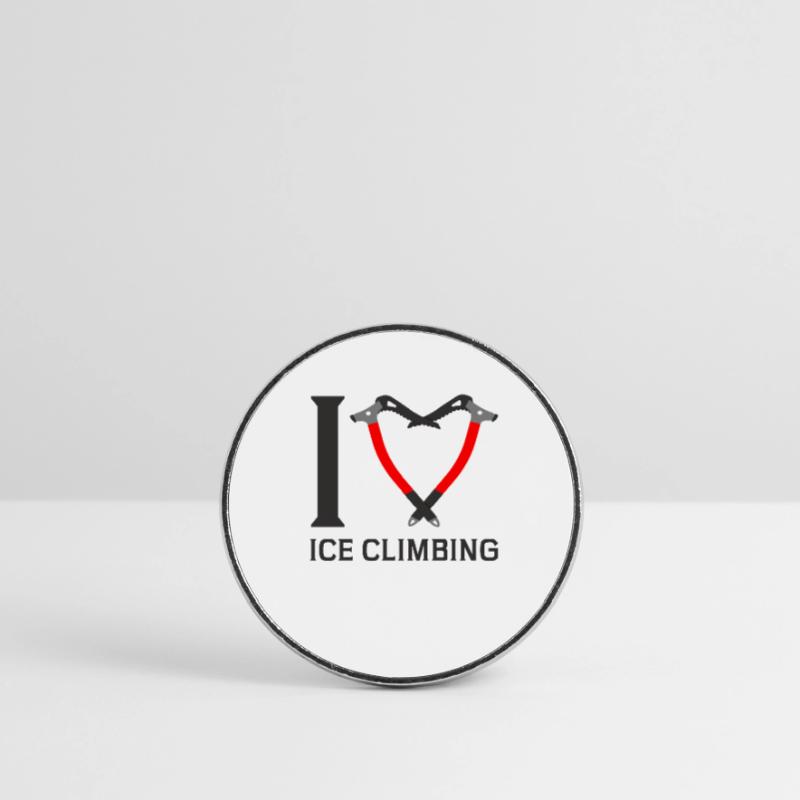Ich Liebe Eisklettern Eiskletterer Eispickel Runder Kühlschrankmagnet
