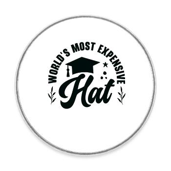 Student Graduation Celebration Grad Student - Round  fridge magnet - white - Front