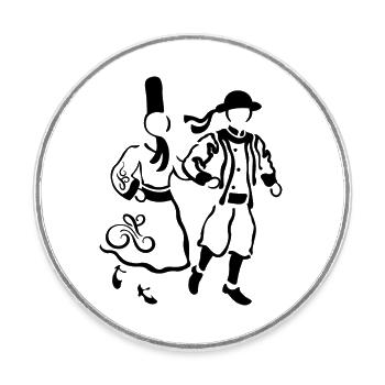 Breizh - Round  fridge magnet - white - Front