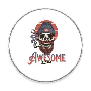 Awesome Since 1994 Vintage Birthday Retro - Runder Kühlschrankmagnet - Weiß - Vorne