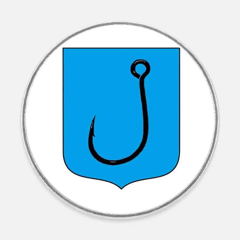 Hook - Round  fridge magnet - white