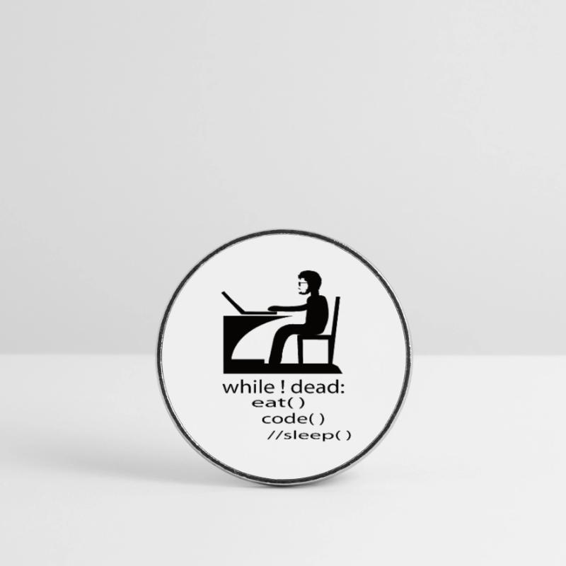 Software Developer Programmer Gift Round  fridge magnet